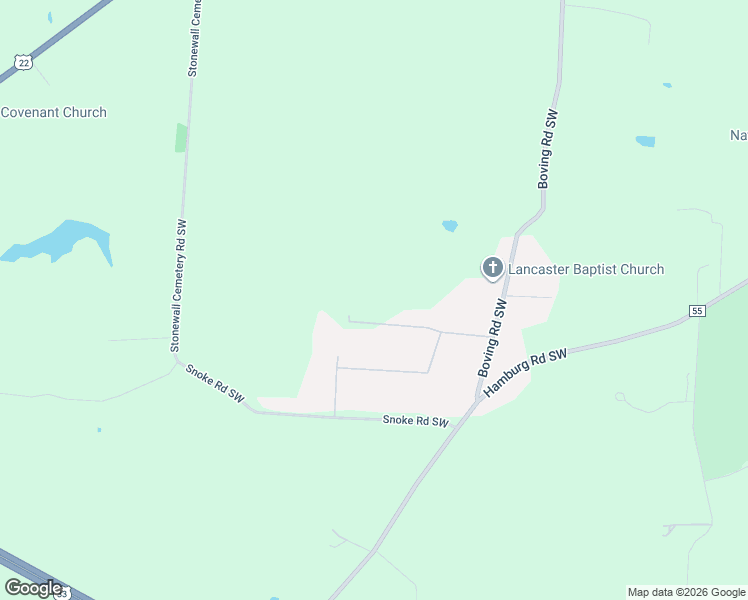 map of restaurants, bars, coffee shops, grocery stores, and more near 2783 Boving Road Southwest in Lancaster