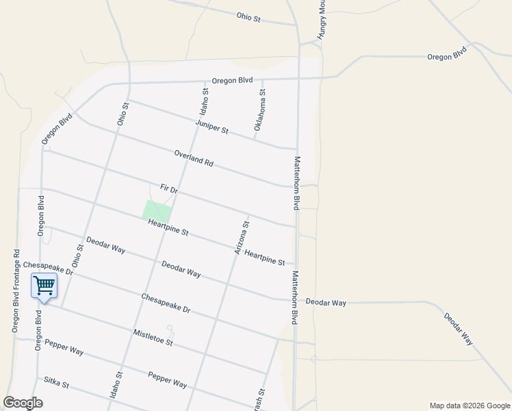 map of restaurants, bars, coffee shops, grocery stores, and more near 11580 Overland Road in Reno