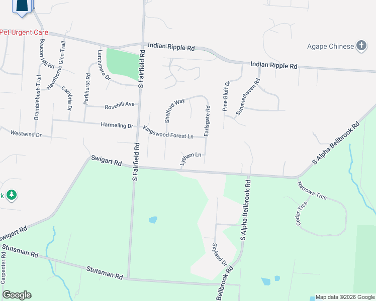 map of restaurants, bars, coffee shops, grocery stores, and more near 221 Cleek Springs Court in Dayton