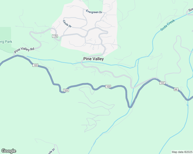 map of restaurants, bars, coffee shops, grocery stores, and more near 1970 Pine Valley Road in Evergreen