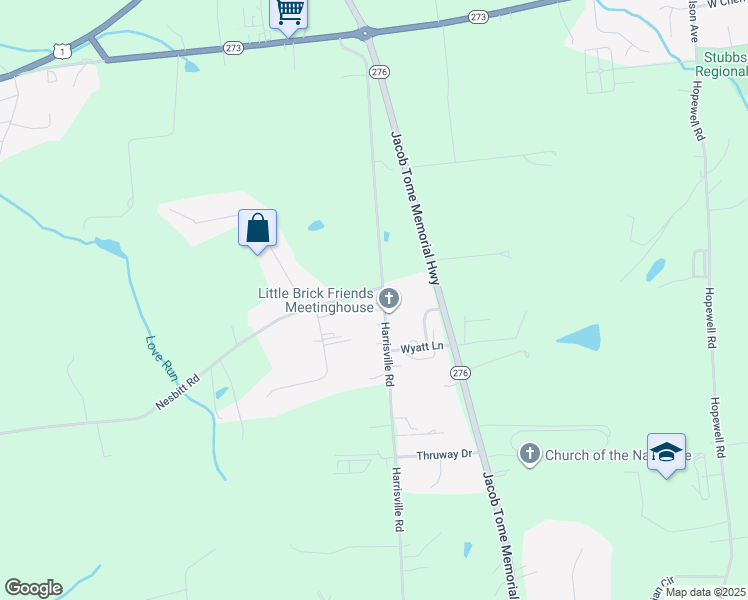 map of restaurants, bars, coffee shops, grocery stores, and more near 615 Harrisville Road in Colora