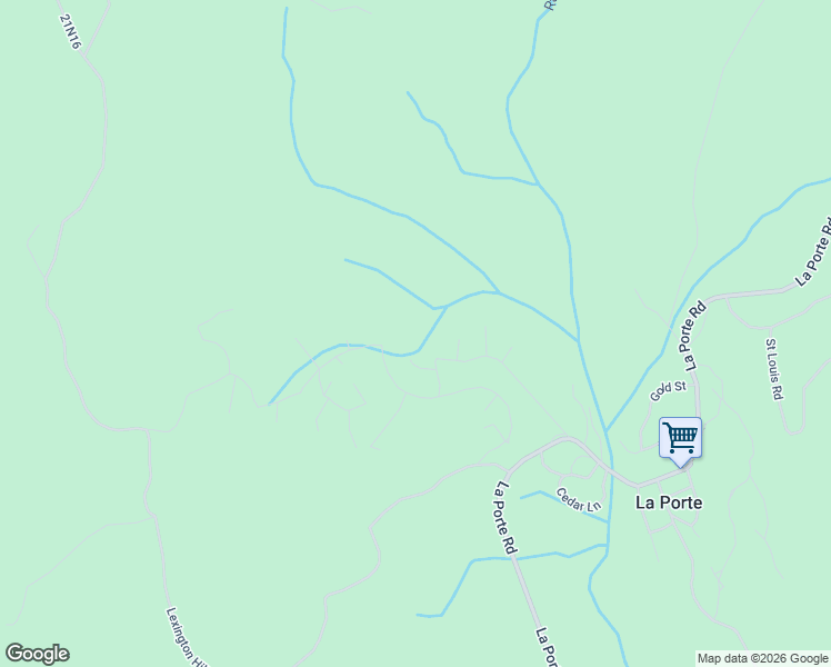 map of restaurants, bars, coffee shops, grocery stores, and more near 2466-2498 Evergreen Court in La Porte