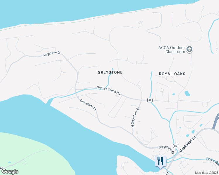 map of restaurants, bars, coffee shops, grocery stores, and more near 102 Mountain Golf Drive in Morgantown