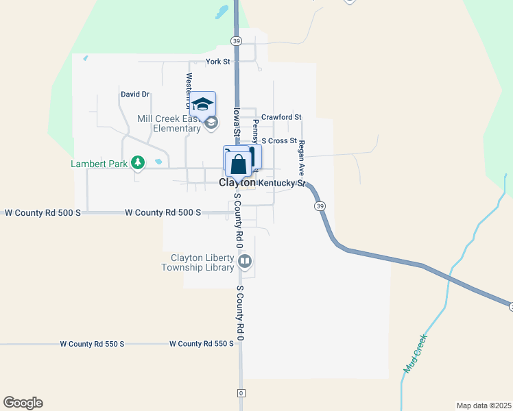 map of restaurants, bars, coffee shops, grocery stores, and more near 25 Kentucky Street in Clayton