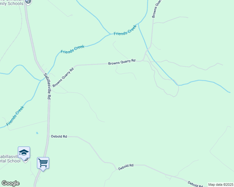 map of restaurants, bars, coffee shops, grocery stores, and more near 6527 Browns Quarry Rd in Sabillasville