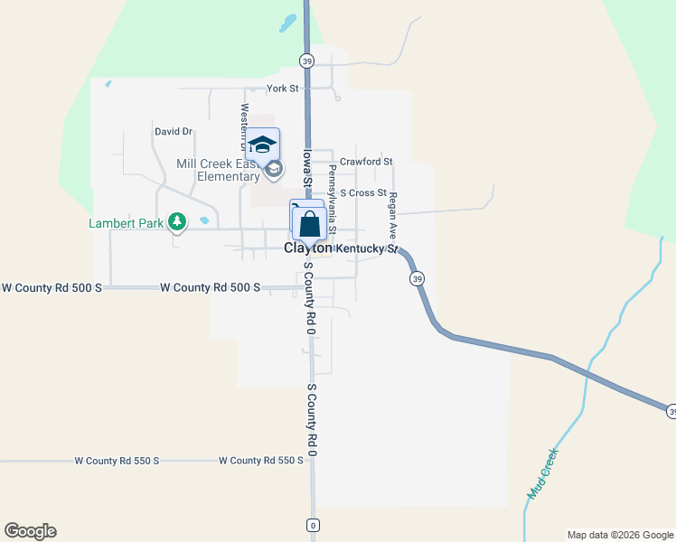 map of restaurants, bars, coffee shops, grocery stores, and more near 25 Kentucky Street in Clayton