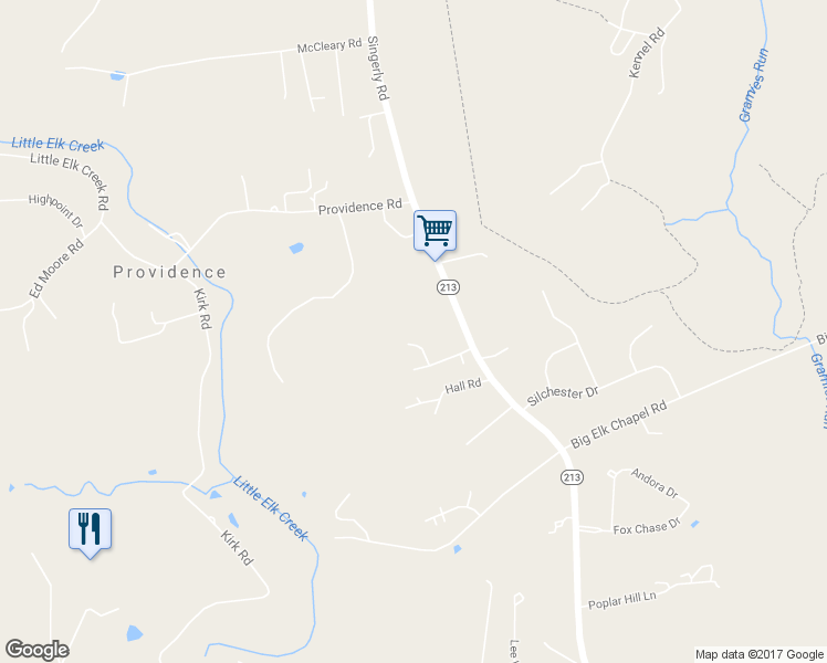 map of restaurants, bars, coffee shops, grocery stores, and more near 23 Rose Court in Elkton