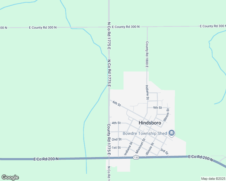 map of restaurants, bars, coffee shops, grocery stores, and more near in Hindsboro