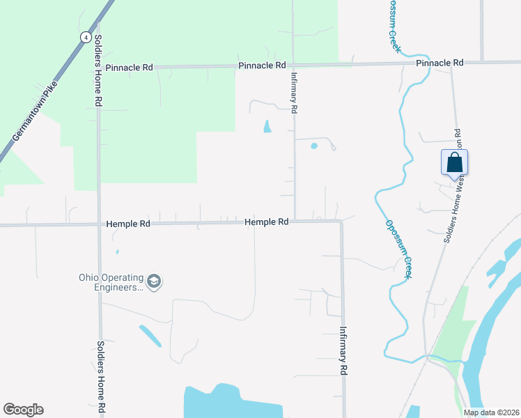 map of restaurants, bars, coffee shops, grocery stores, and more near 5531 Hemple Road in Miamisburg