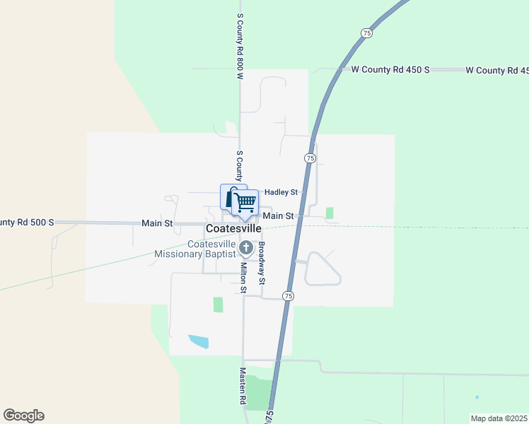 map of restaurants, bars, coffee shops, grocery stores, and more near 7918 Main Street in Coatesville