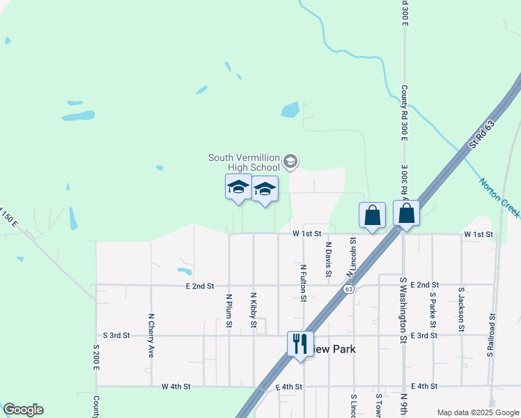 map of restaurants, bars, coffee shops, grocery stores, and more near 950 Wildcat Drive in Clinton