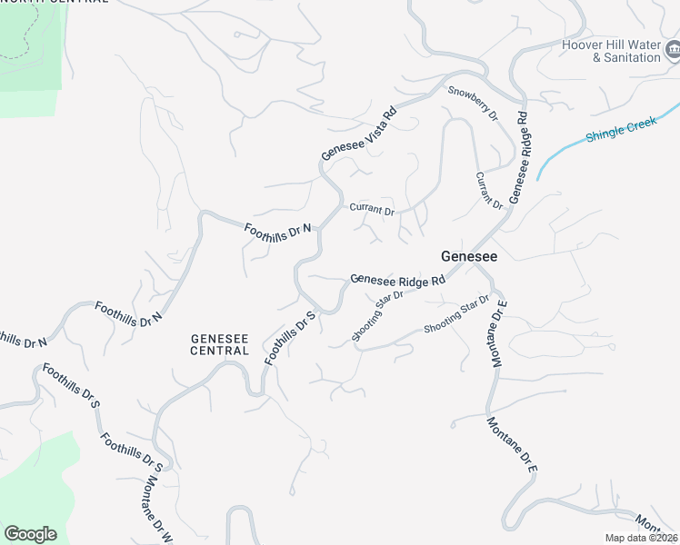 map of restaurants, bars, coffee shops, grocery stores, and more near 1555 Genesee Ridge Road in Golden