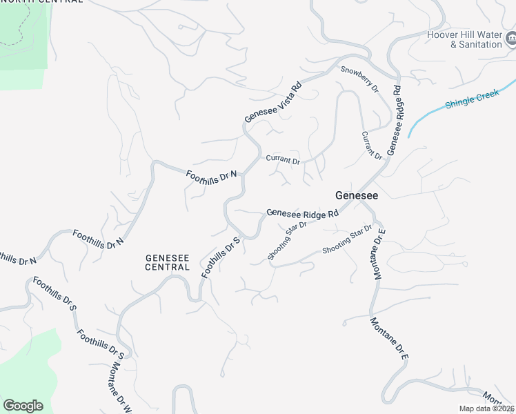 map of restaurants, bars, coffee shops, grocery stores, and more near 1555 Genesee Ridge Road in Golden