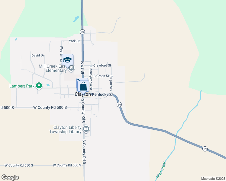 map of restaurants, bars, coffee shops, grocery stores, and more near 4815 Regan Avenue in Clayton