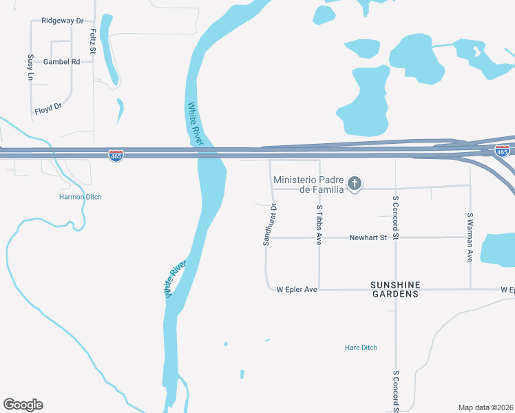 map of restaurants, bars, coffee shops, grocery stores, and more near 5100 Sandhurst Drive in Indianapolis