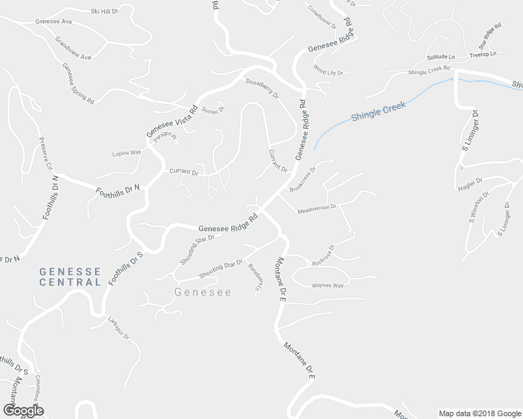 map of restaurants, bars, coffee shops, grocery stores, and more near 1448 Genesee Ridge Road in Golden