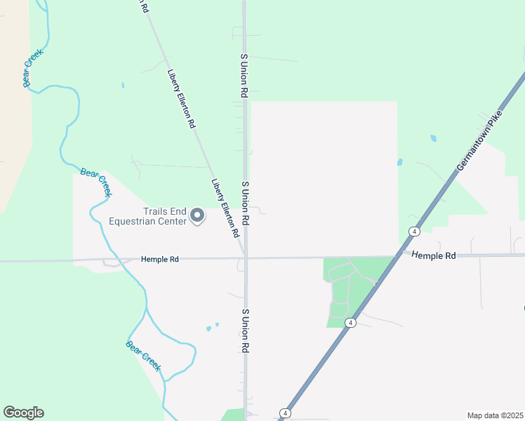 map of restaurants, bars, coffee shops, grocery stores, and more near 3820 South Union Road in Moraine