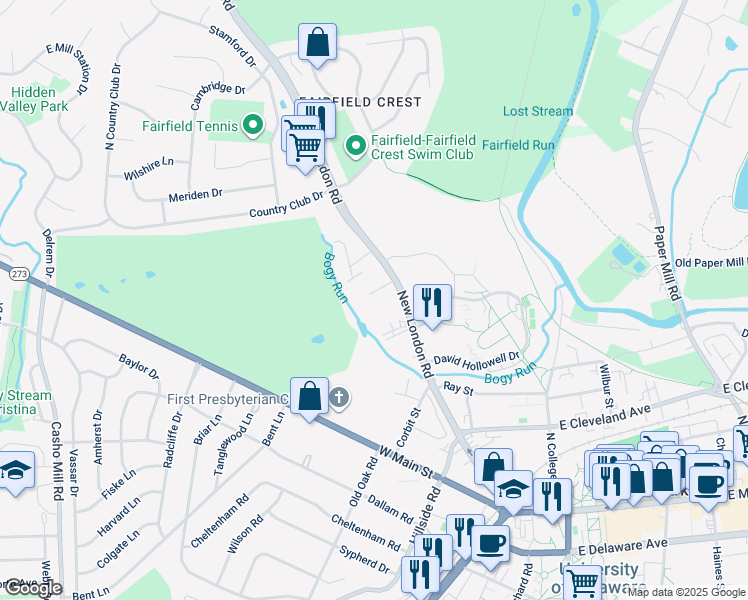 map of restaurants, bars, coffee shops, grocery stores, and more near 48 Grays Avenue in Newark