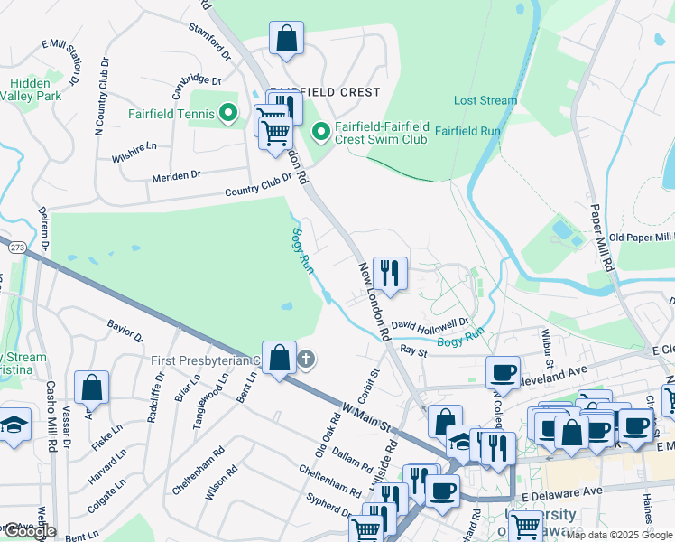 map of restaurants, bars, coffee shops, grocery stores, and more near 48 Grays Avenue in Newark
