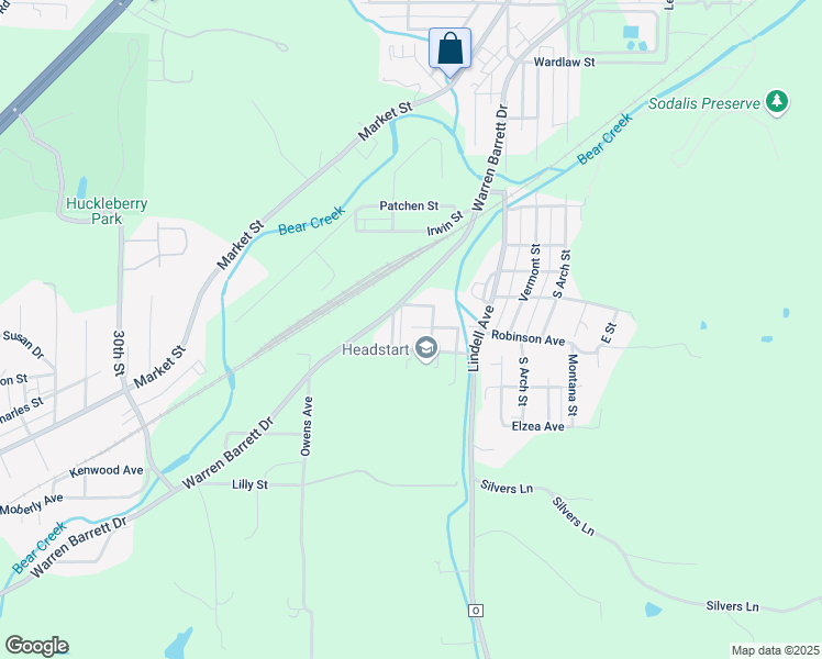 map of restaurants, bars, coffee shops, grocery stores, and more near 1999 Robinson Avenue in Hannibal