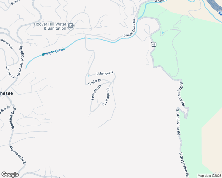 map of restaurants, bars, coffee shops, grocery stores, and more near 1520 South Lininger Drive in Golden