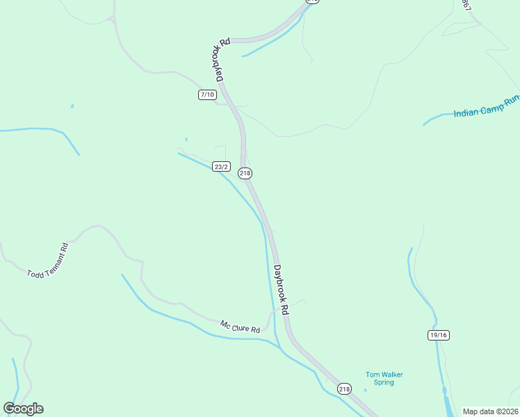 map of restaurants, bars, coffee shops, grocery stores, and more near Daybrook Run Rd in Blacksville