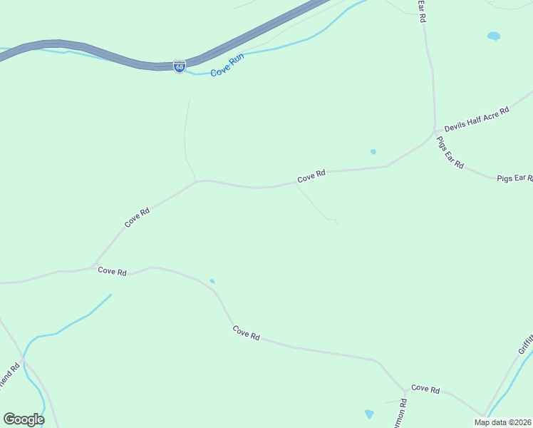 map of restaurants, bars, coffee shops, grocery stores, and more near 3360 Cove Road in Accident