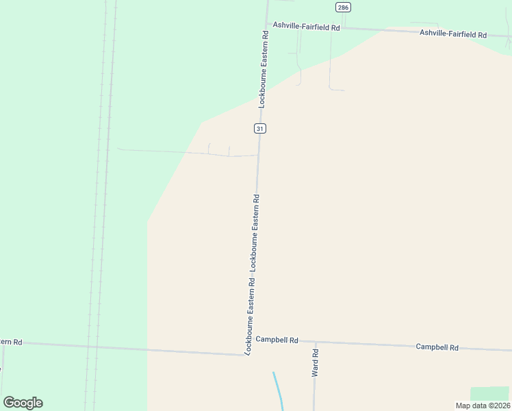 map of restaurants, bars, coffee shops, grocery stores, and more near Township Highway 31 in Pickaway County