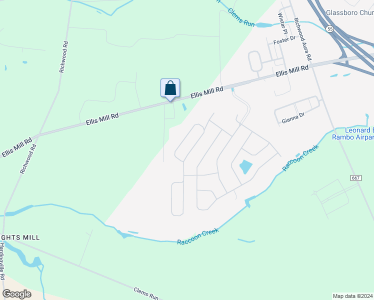 map of restaurants, bars, coffee shops, grocery stores, and more near 317 Sturgess Court in Glassboro