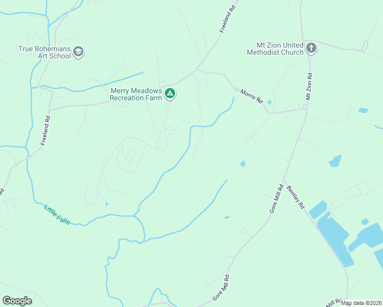 map of restaurants, bars, coffee shops, grocery stores, and more near 1507 Freeland Road in Freeland