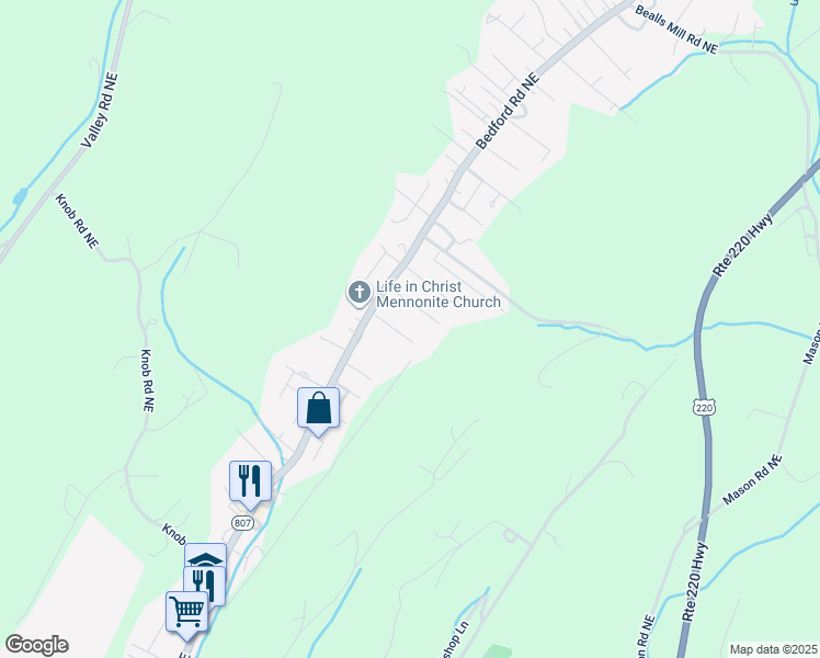 map of restaurants, bars, coffee shops, grocery stores, and more near 12807 Old Church Lane Northeast in Cumberland