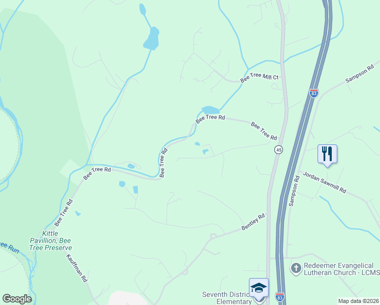 map of restaurants, bars, coffee shops, grocery stores, and more near 28 Kitzbuhel Road in Parkton