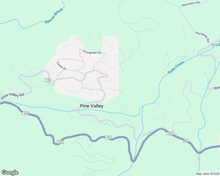 map of restaurants, bars, coffee shops, grocery stores, and more near 155 Rose Hip Ln in Evergreen
