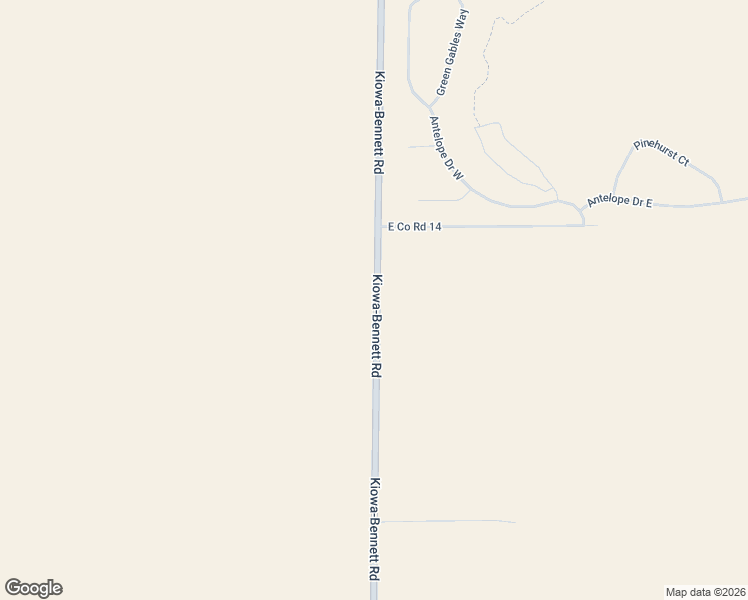 map of restaurants, bars, coffee shops, grocery stores, and more near 609 Kiowa-Bennett Road in Bennett