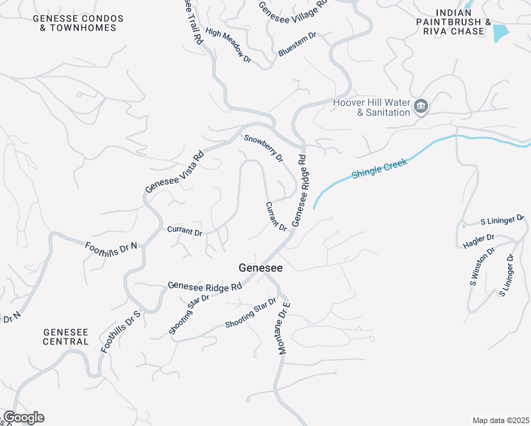 map of restaurants, bars, coffee shops, grocery stores, and more near 23466 Currant Drive in Golden