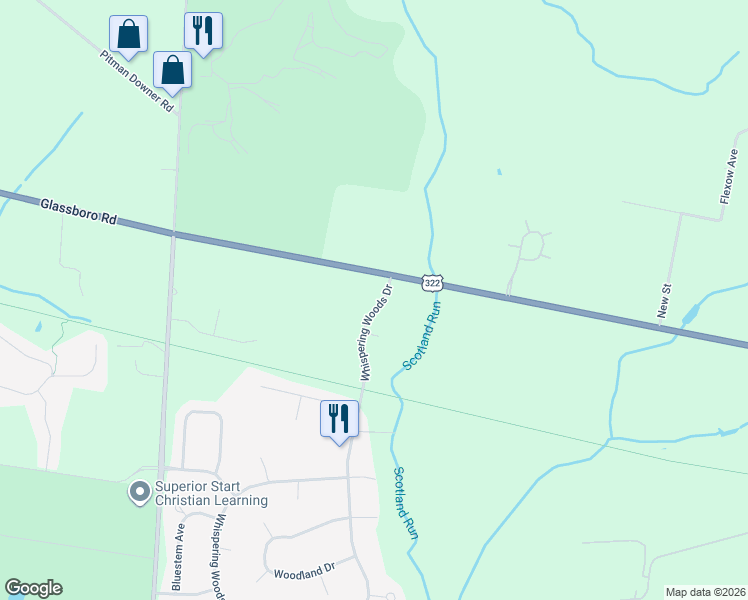 map of restaurants, bars, coffee shops, grocery stores, and more near 1201 Whispering Woods Drive in Monroe