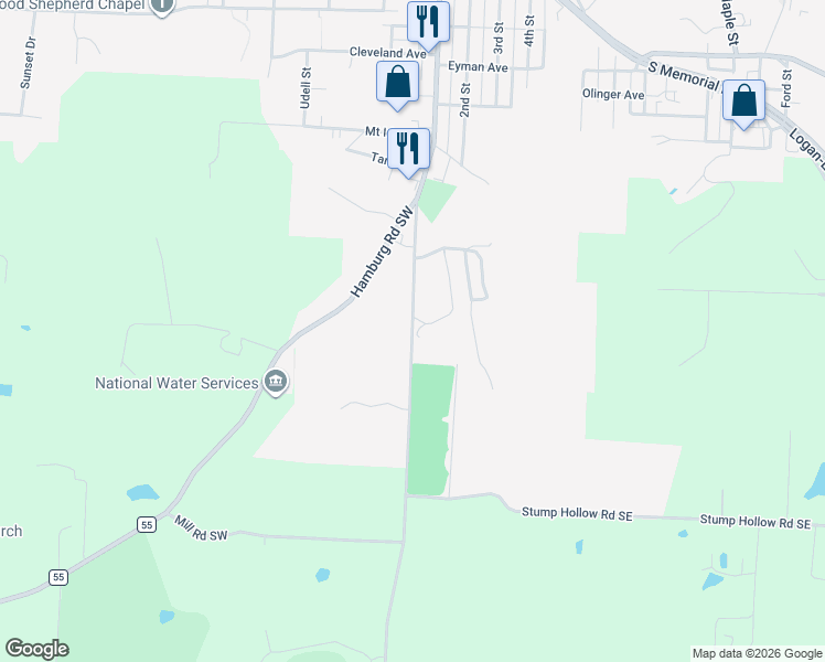 map of restaurants, bars, coffee shops, grocery stores, and more near 1415 South Broad Street in Lancaster