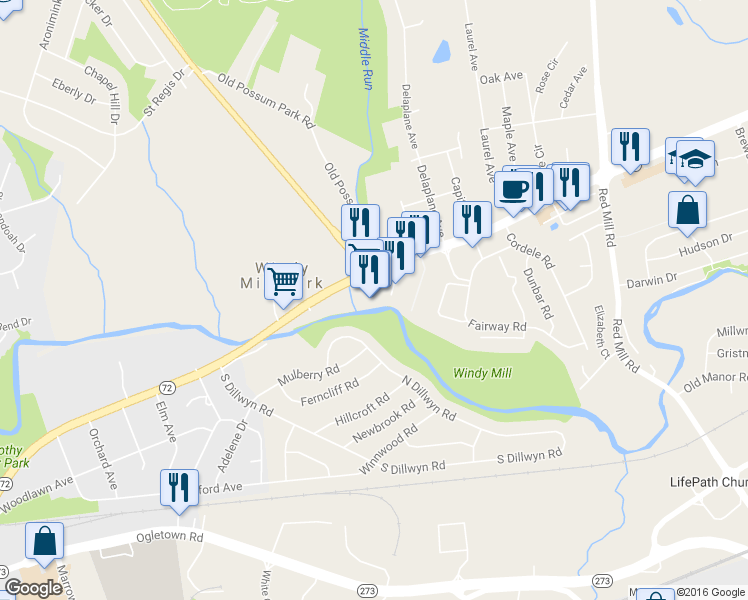 map of restaurants, bars, coffee shops, grocery stores, and more near 2 Liberty Plaza in Newark