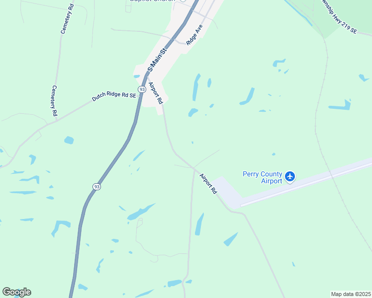 map of restaurants, bars, coffee shops, grocery stores, and more near 1686 Airport Road in New Lexington