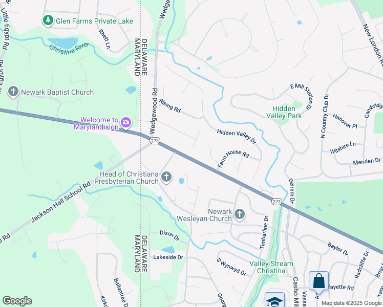 map of restaurants, bars, coffee shops, grocery stores, and more near 1016 Nottingham Road in Newark
