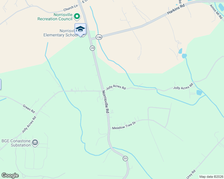 map of restaurants, bars, coffee shops, grocery stores, and more near 2675 Jolly Acres Road in White Hall