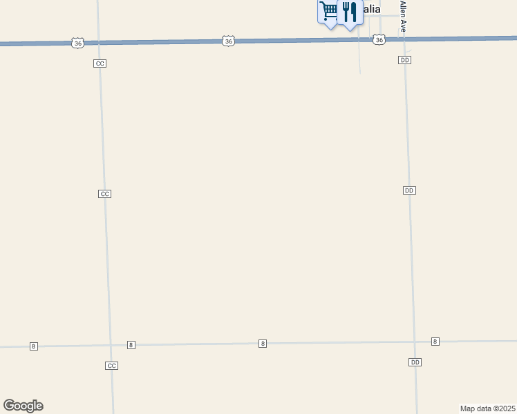 map of restaurants, bars, coffee shops, grocery stores, and more near in Idalia