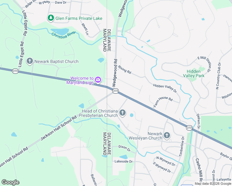 map of restaurants, bars, coffee shops, grocery stores, and more near 1219 Nottingham Road in Newark