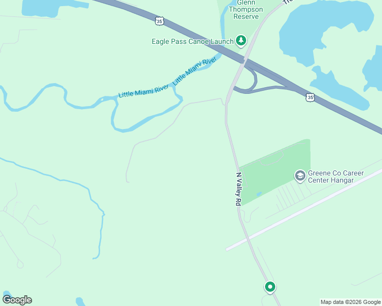 map of restaurants, bars, coffee shops, grocery stores, and more near 245 North Valley Road in Xenia