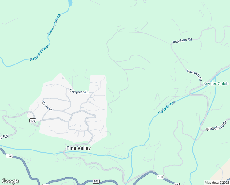 map of restaurants, bars, coffee shops, grocery stores, and more near 15 Long View Road in Evergreen