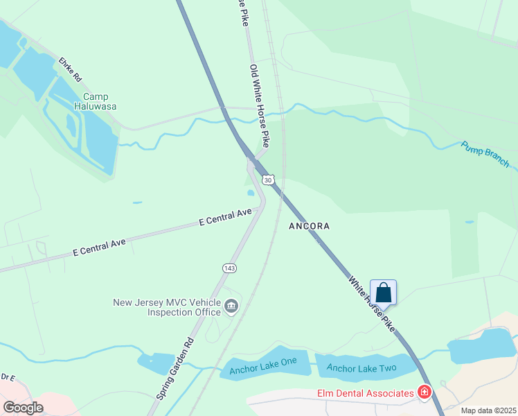 map of restaurants, bars, coffee shops, grocery stores, and more near 740 East Central Avenue in Hammonton