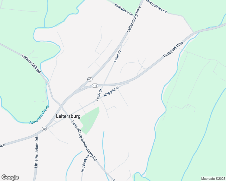 map of restaurants, bars, coffee shops, grocery stores, and more near Ringgold Street in Leitersburg