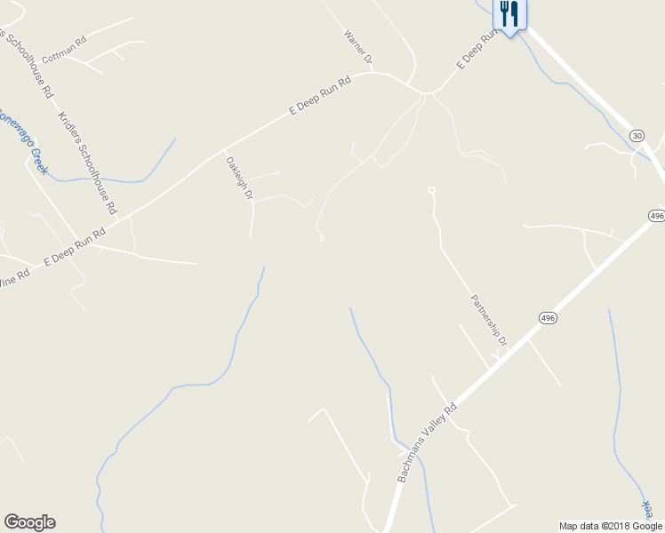 map of restaurants, bars, coffee shops, grocery stores, and more near 2151 East Deep Run Road in Manchester