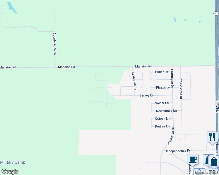 map of restaurants, bars, coffee shops, grocery stores, and more near 1735 Cuddy Drive in Chatham