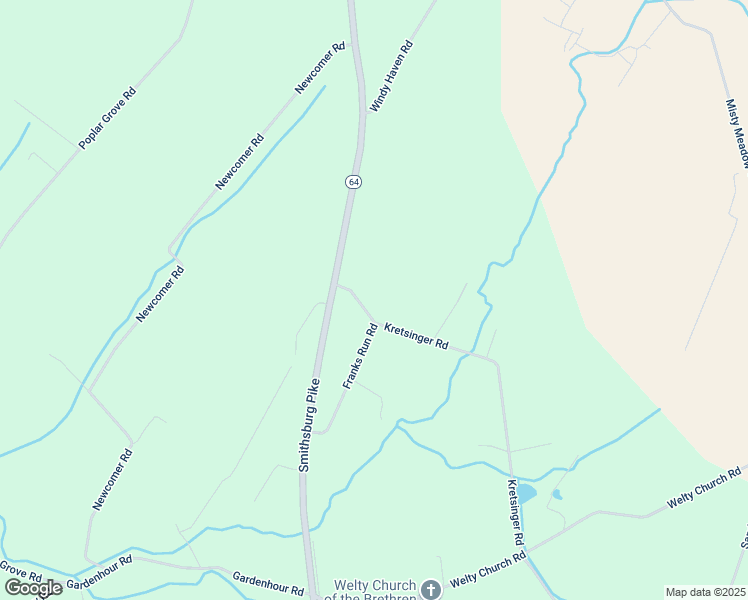 map of restaurants, bars, coffee shops, grocery stores, and more near 13803 Franks Run Road in Smithsburg